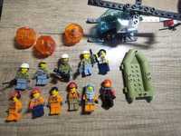 LEGO city pakiet figurek + akcesoria helikopter ponton