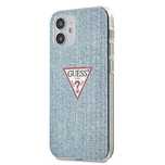 Etui Guess Jeans Collection na iPhone 12 mini - niebieskie