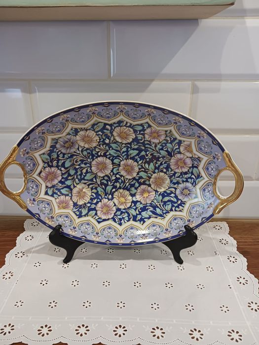 Kaiser duza 37 cm lśniąca patera Ballade kwiaty