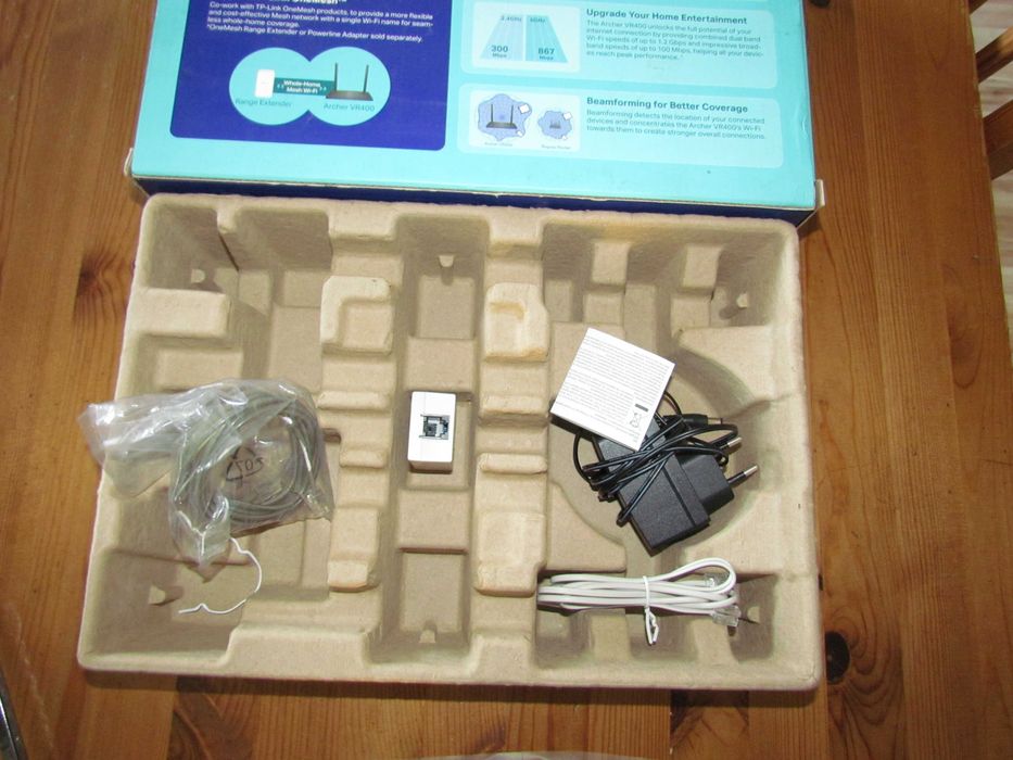 Router TP-Link Archer VR400 ADSL AC1200  zamienię OneMesh MU-MIMO WiFi