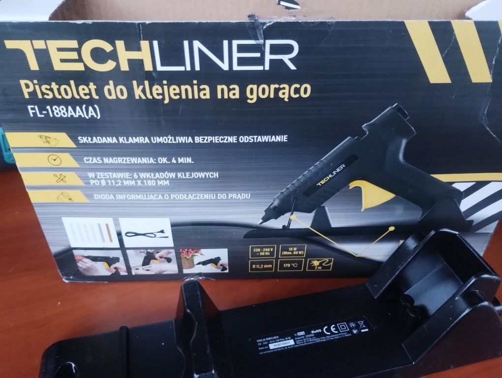 Pistolet do klejenia zestaw nowy masywny