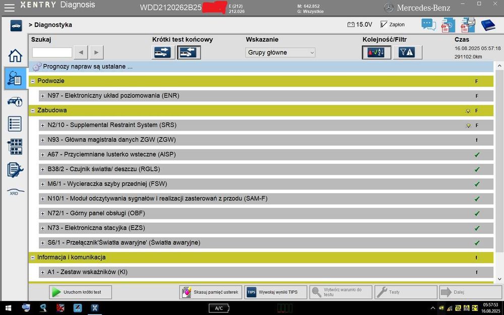 STAR DIAGNOSIS MB 09-12/2023 na laptopie.