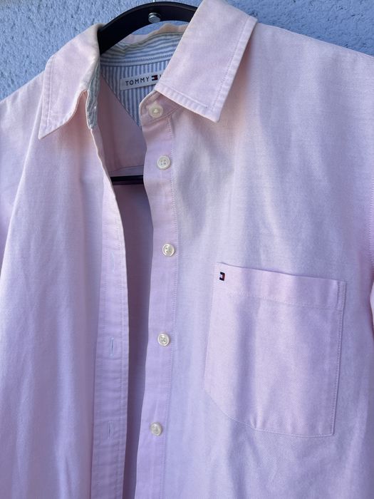 Camisa rosinha, excelente, classica oxford