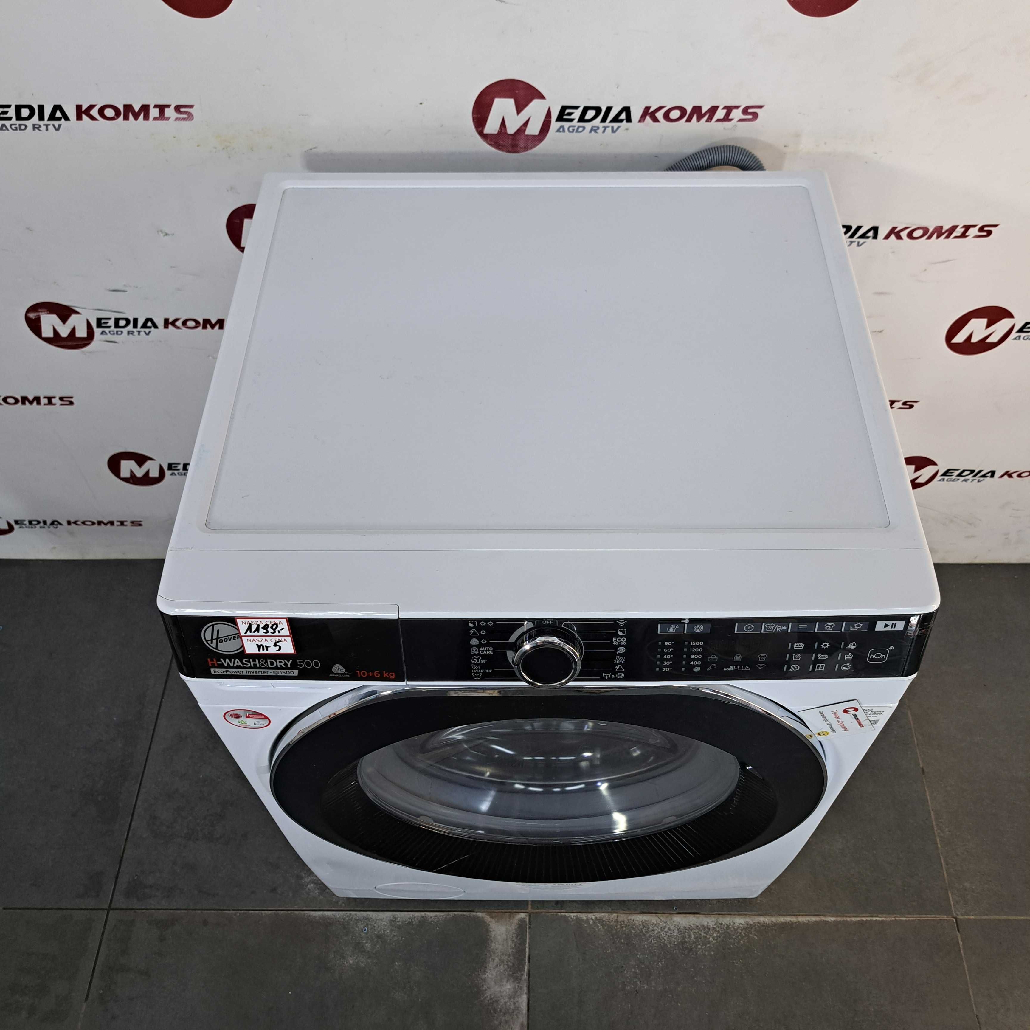 Pralko-Suszarka Hoover HDP 5106AMBC/1-S Klasa D/10-6kg/1500obr [5}