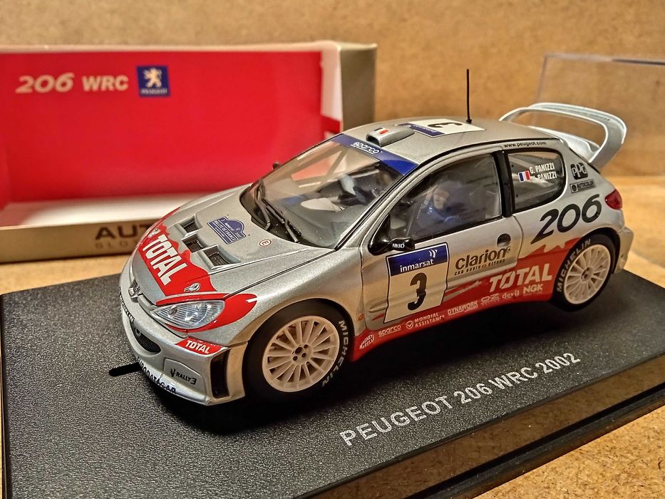 SlotCar 1/32 AUTOart Peugeot 206 WRC 2002