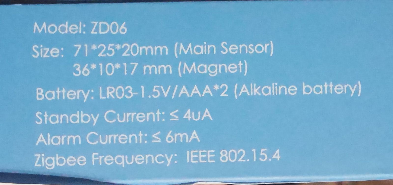 Czujnik otwarcia drzwi okna Smart Home TUYA Zigbee