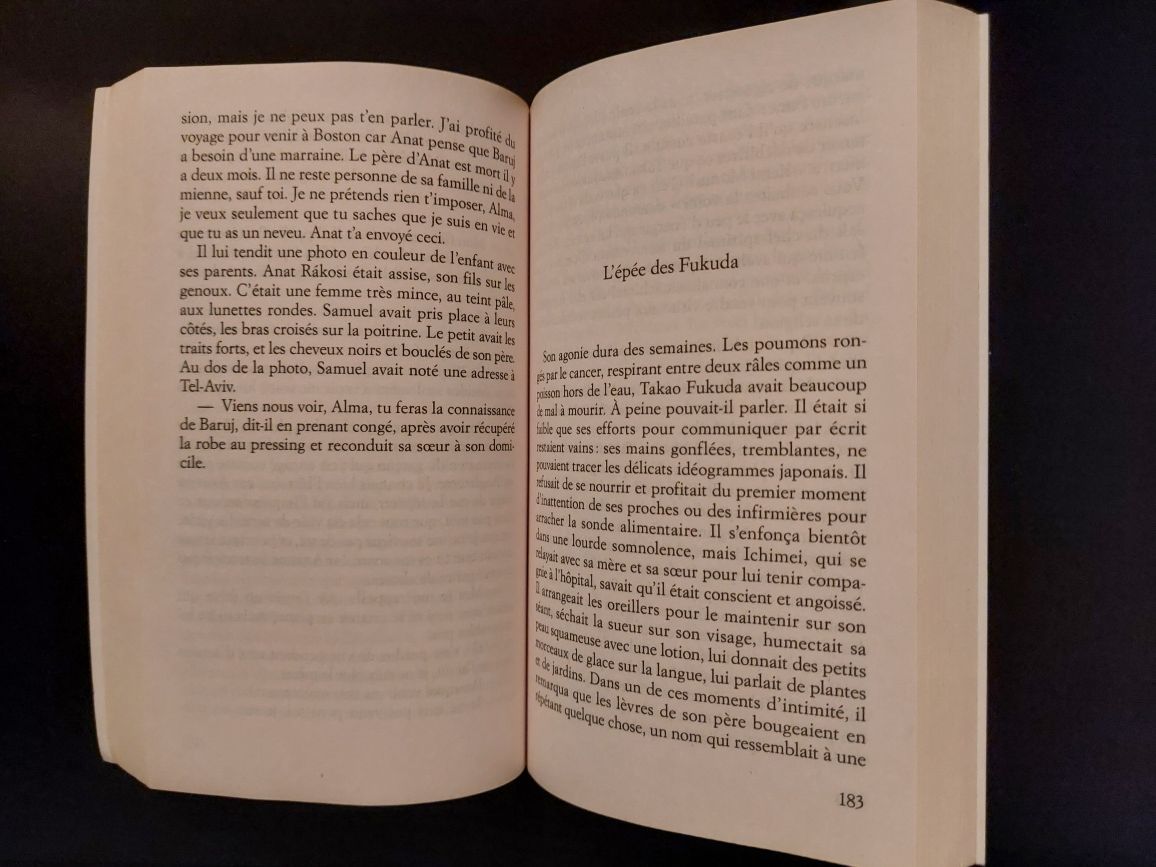 Livro "L'amant Japonais" de Isabel Allende, em francês