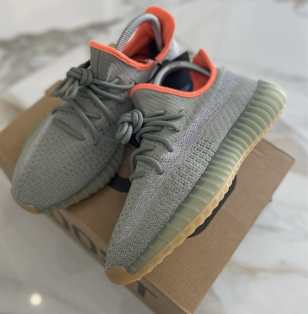 Yeezy boost 350 us6 Desert Sage yezzy оригинал женские 700 slide 38