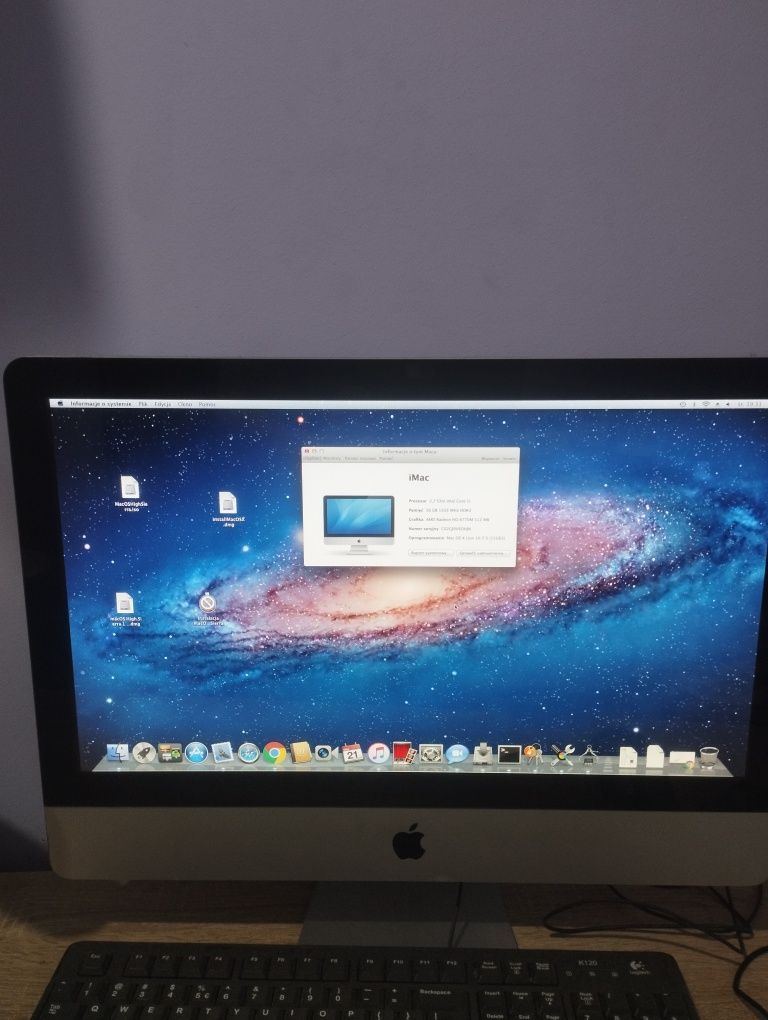 iMac  21 cali. 16 bg ram. procesor  i5
