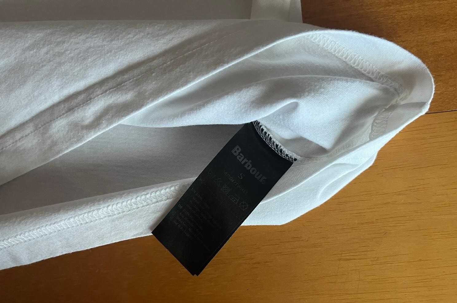 T-shirt branca da Barbour - Homem - Tamanho S