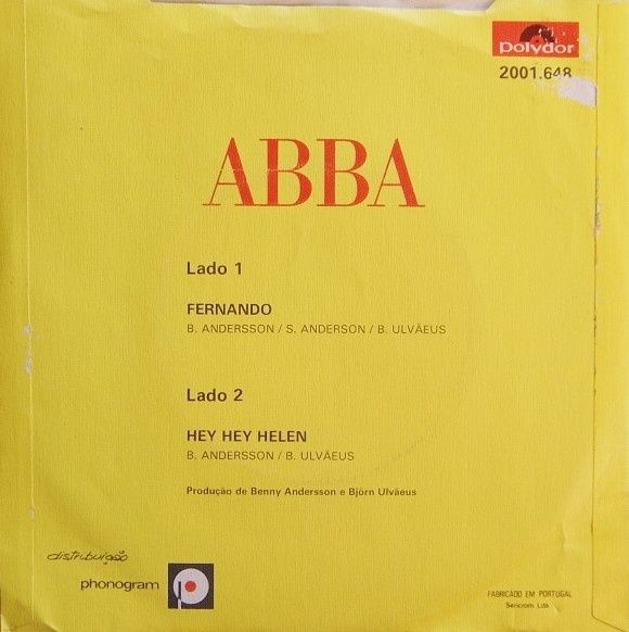 Vinil antigo coleção ABBA – Fernando