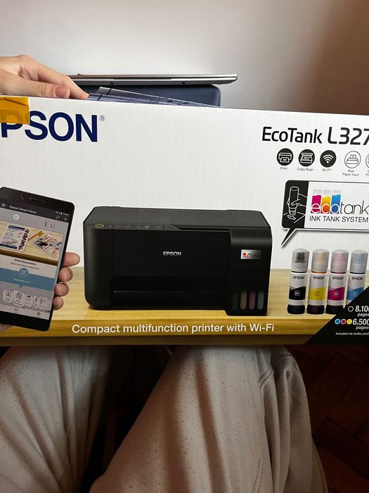 Zestaw biurowy Epson EcoTank L3270 + tusze, papier, laminator i folie