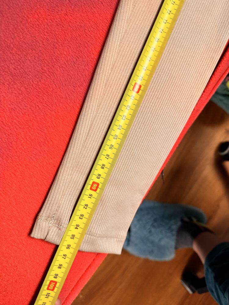 Nowe bezowe leginsy tureckie firmy luxury ptaszki jak pinko