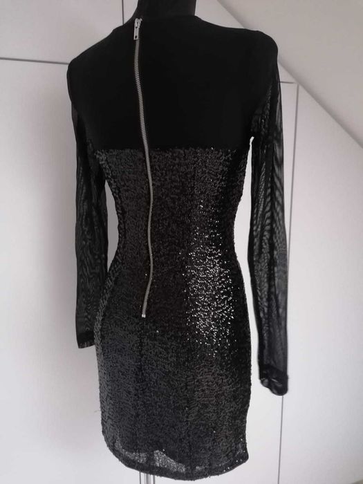 Sukienka imprezowa, cekiny H&M