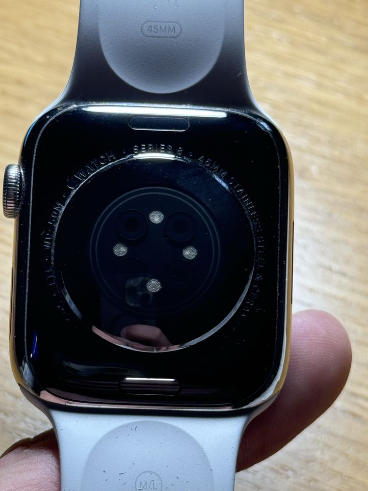Apple watch 8 45 Silver Stainless Steel 98 Акб