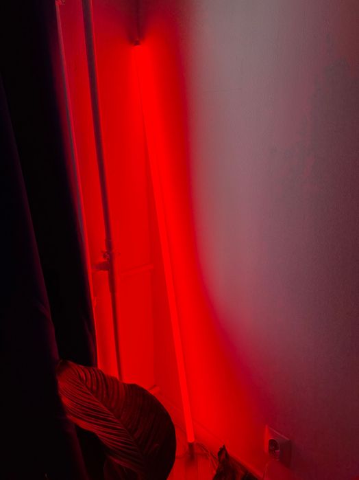 HAY lampa ledowa Neon Tube 2,5 x 150 cm kolor czerwony