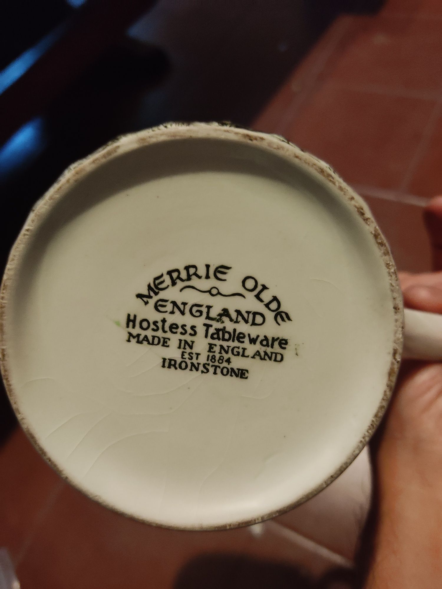 Jarra para leite/creme (leiteira) Merrie Olde England, Ironstone. 1960