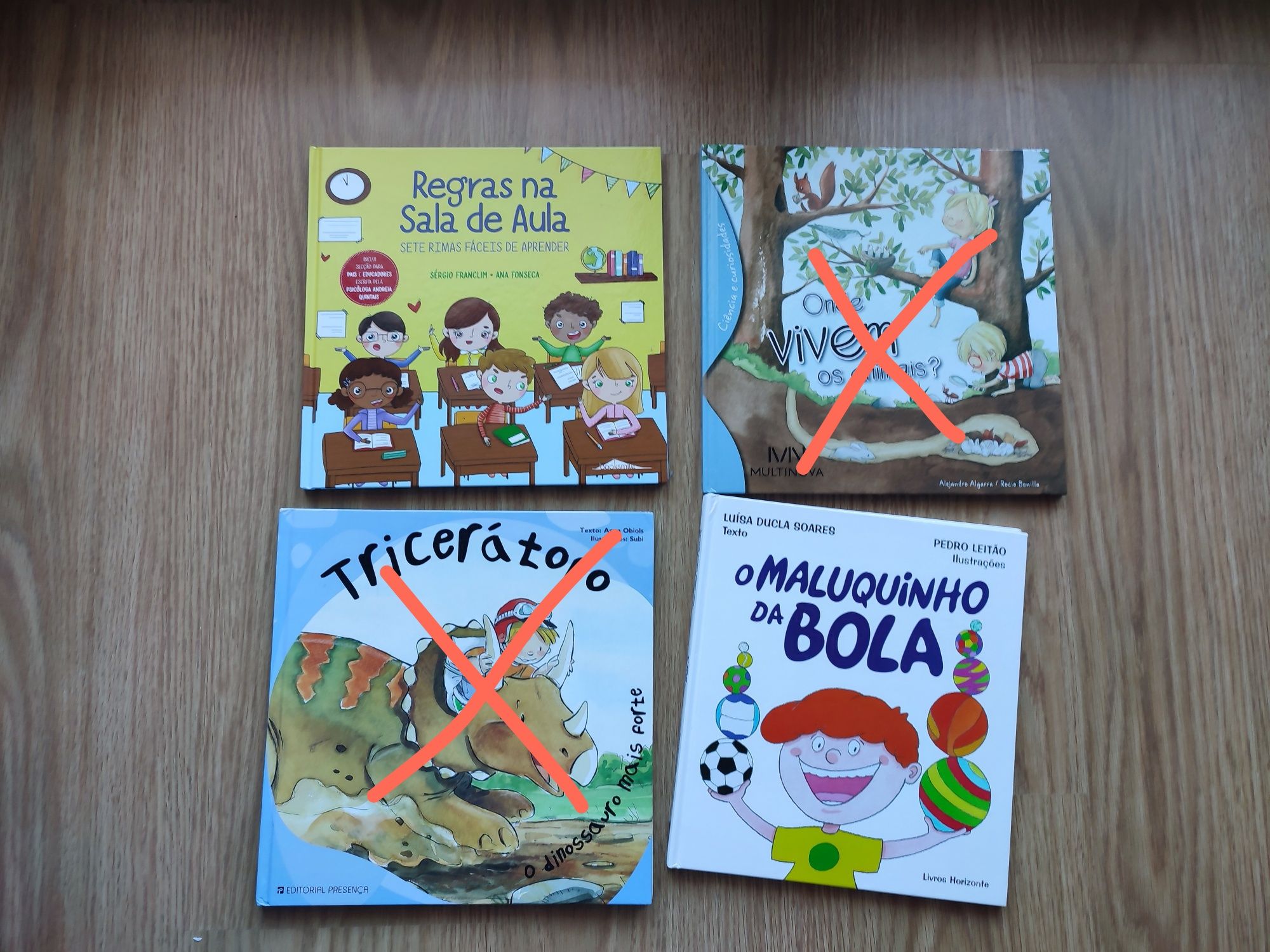 Livros infantis usados