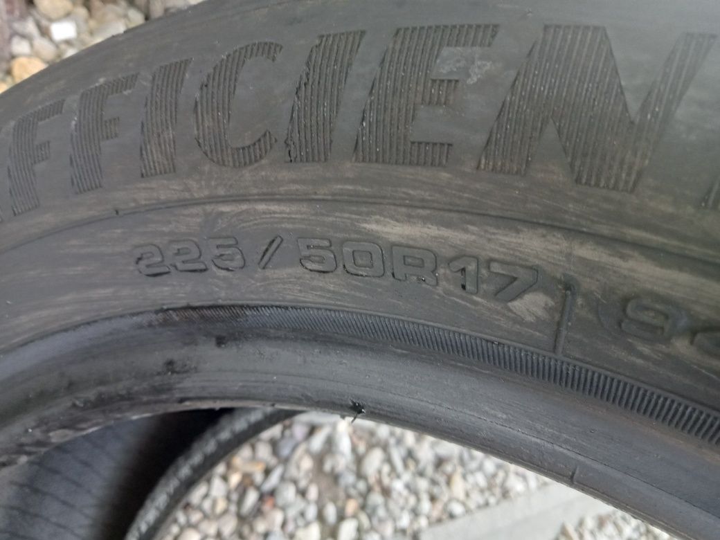 2x Opony Używane Letnie 225/50R17 Goodyear