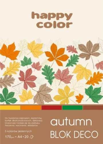 Blok A4/20K Deco Autumn 170g HAPPY COLOR