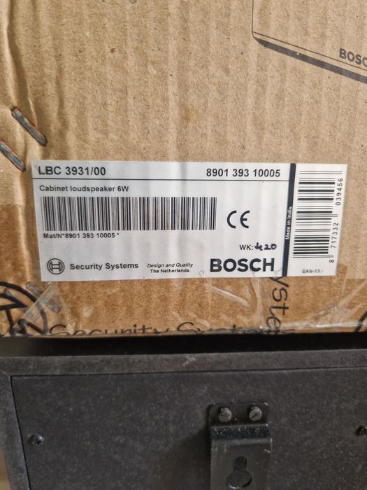 Głośniki Bosch LBC 3931 moc 6W wymiary 12x16x20 cm, zestaw 2 szt