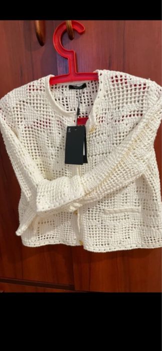 Nowy sweterek , kardigan Massimo Dutti    Wełna , bawelna