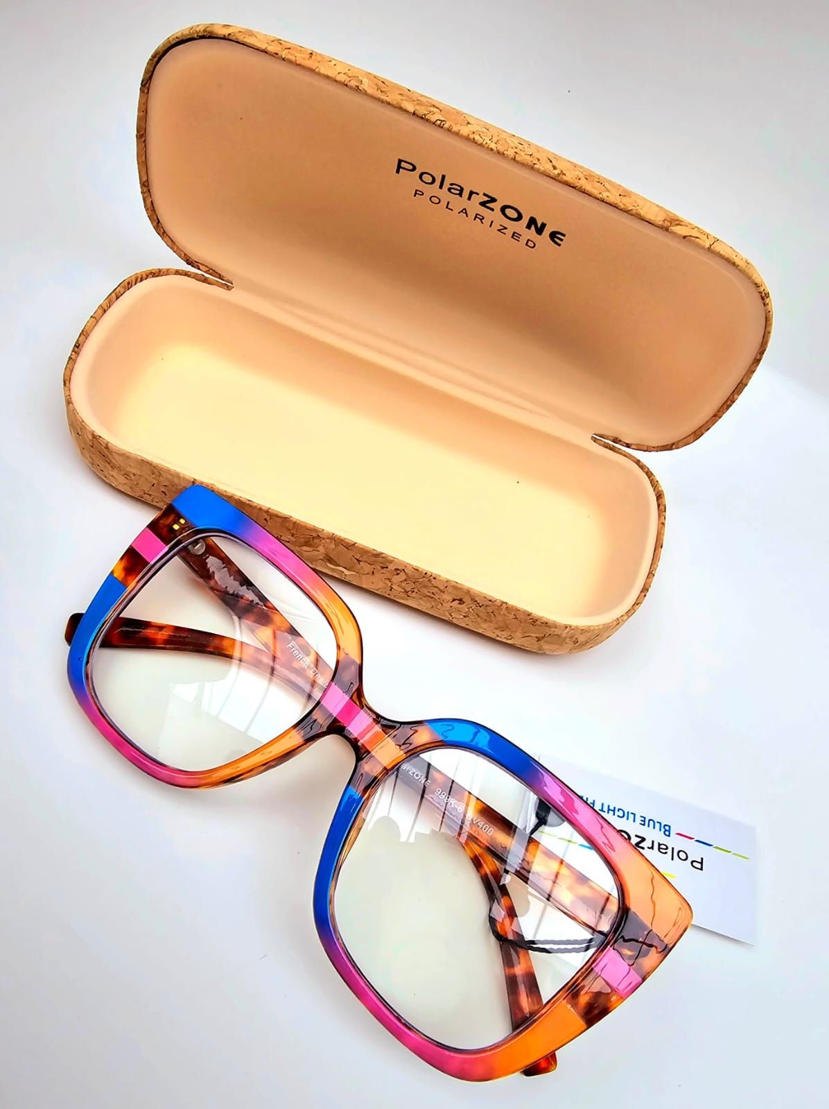 Nowe okulary damskie zerówki marki Polarzone modne