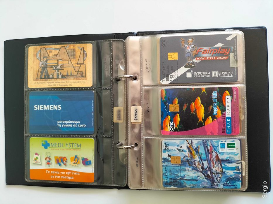 Lote cartões telefónicos