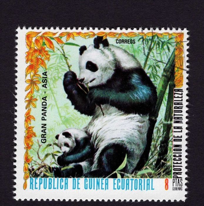 Znaczki 7 szt. Asian Animals Mi 938 - 944 Gwinea Równikowa 1976 CTO