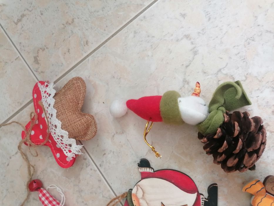 Decoração de Natal com imagens alusivas à época