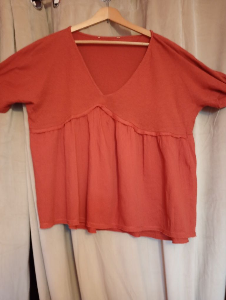 Komplet lniany,jedwabny lato,urlop,praca, wakacje size xlxl