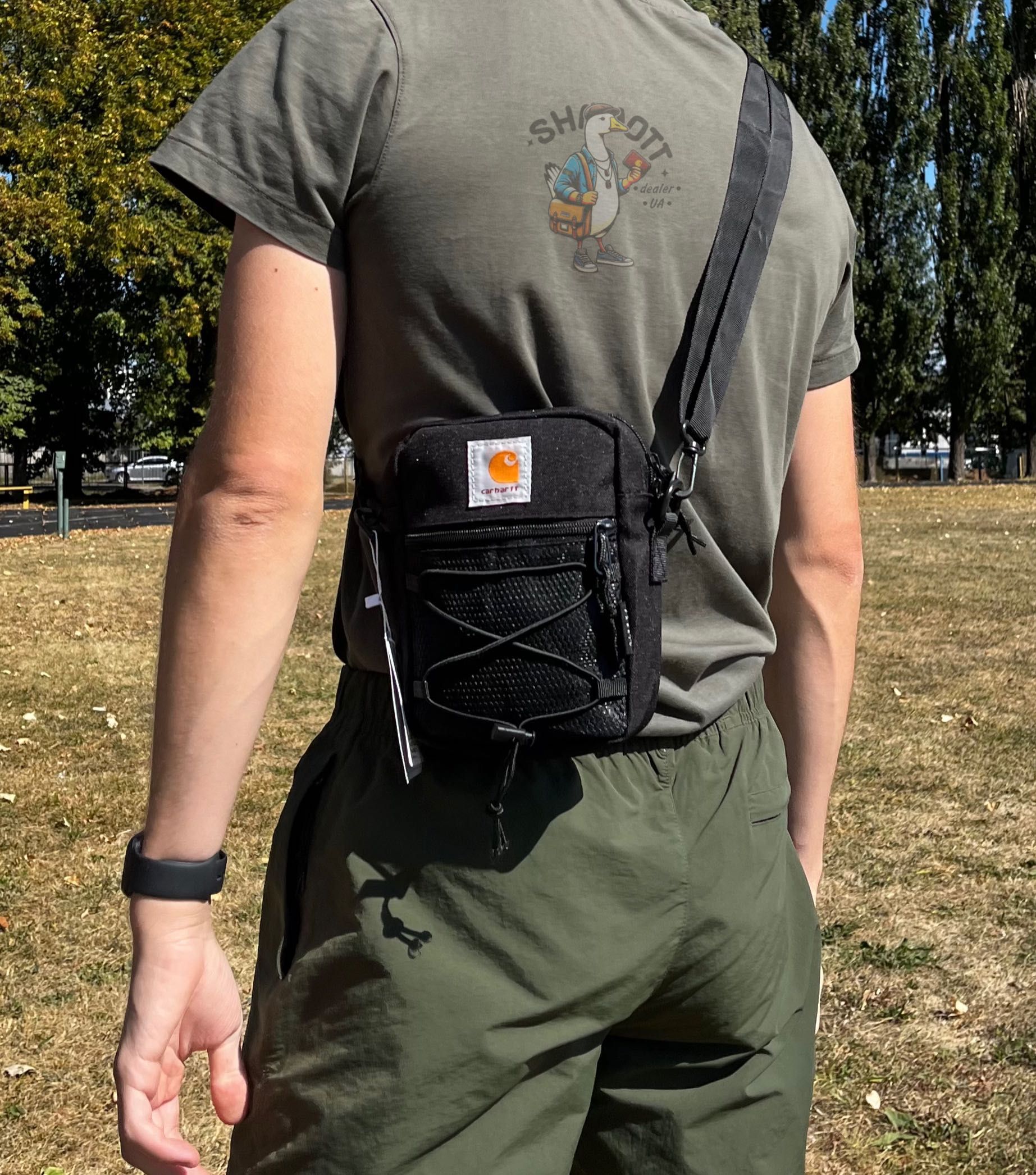 Сумка через плече CARHARTT | месенджер КАРХАРТТ | на затяжках |