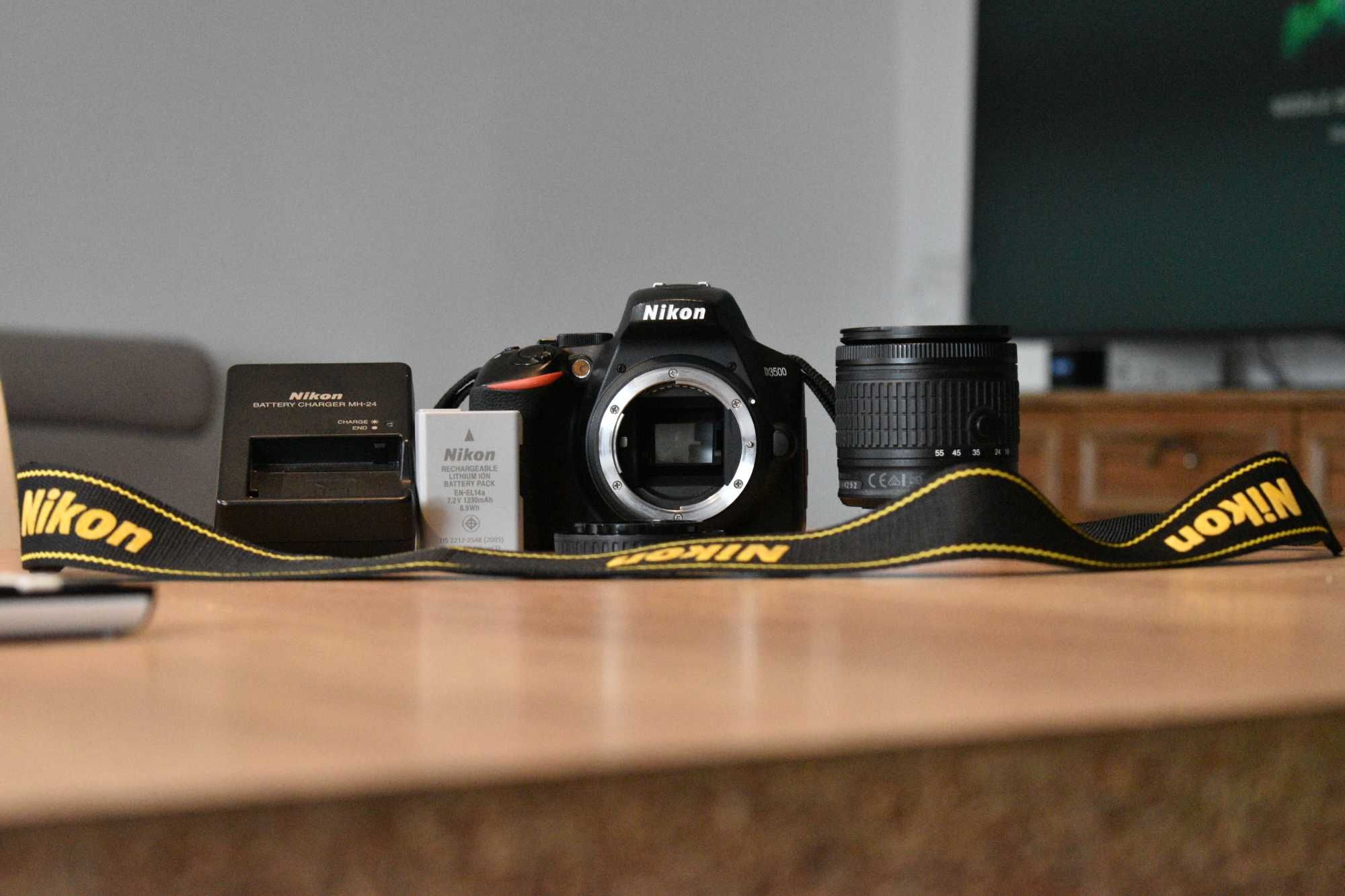 Nikon d3500 + obiektyw 18-55mm f/3.5-5.6