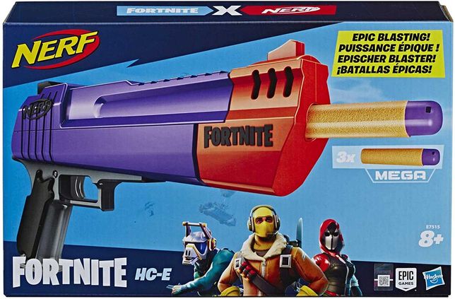 Бластер пистолет Нерф фортнайт NERF Fortnite HC-E Mega Dart Blaster