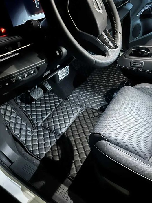 Коврики із екошкіри для Нісан\ Nissan X-Trail\Rogue\Qashqai\Leaf\ кожа