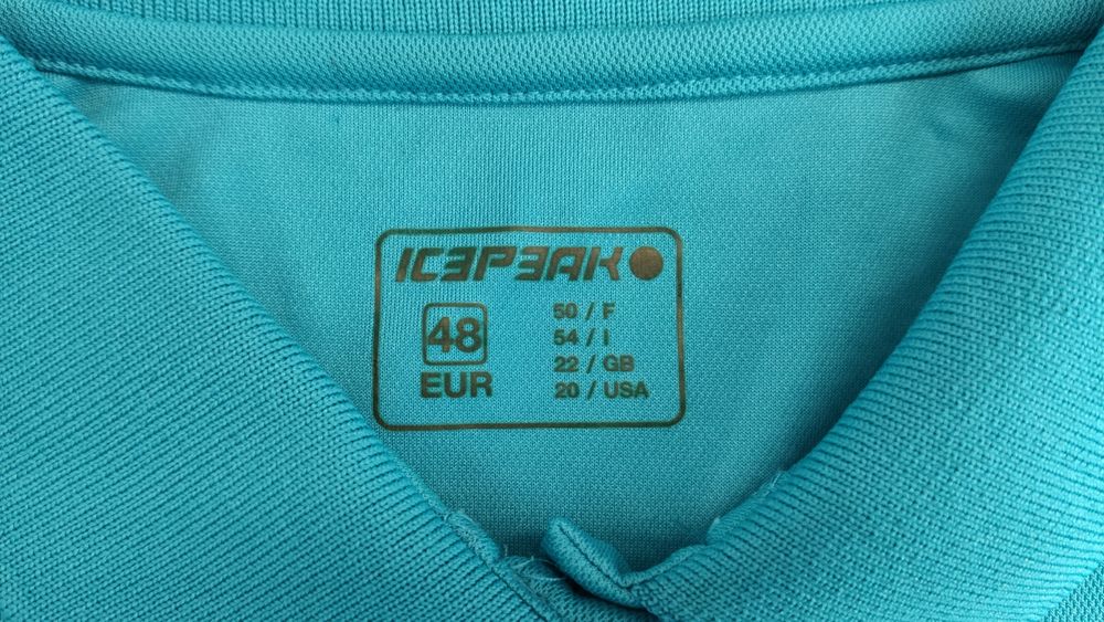 Icepeak sportowa koszulka polo turkusowa 48