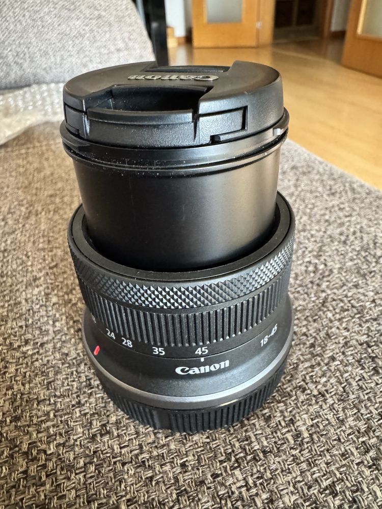 Lente Canon RF-S 18-45mm F4.5-6.3 IS STM – Como Nova!