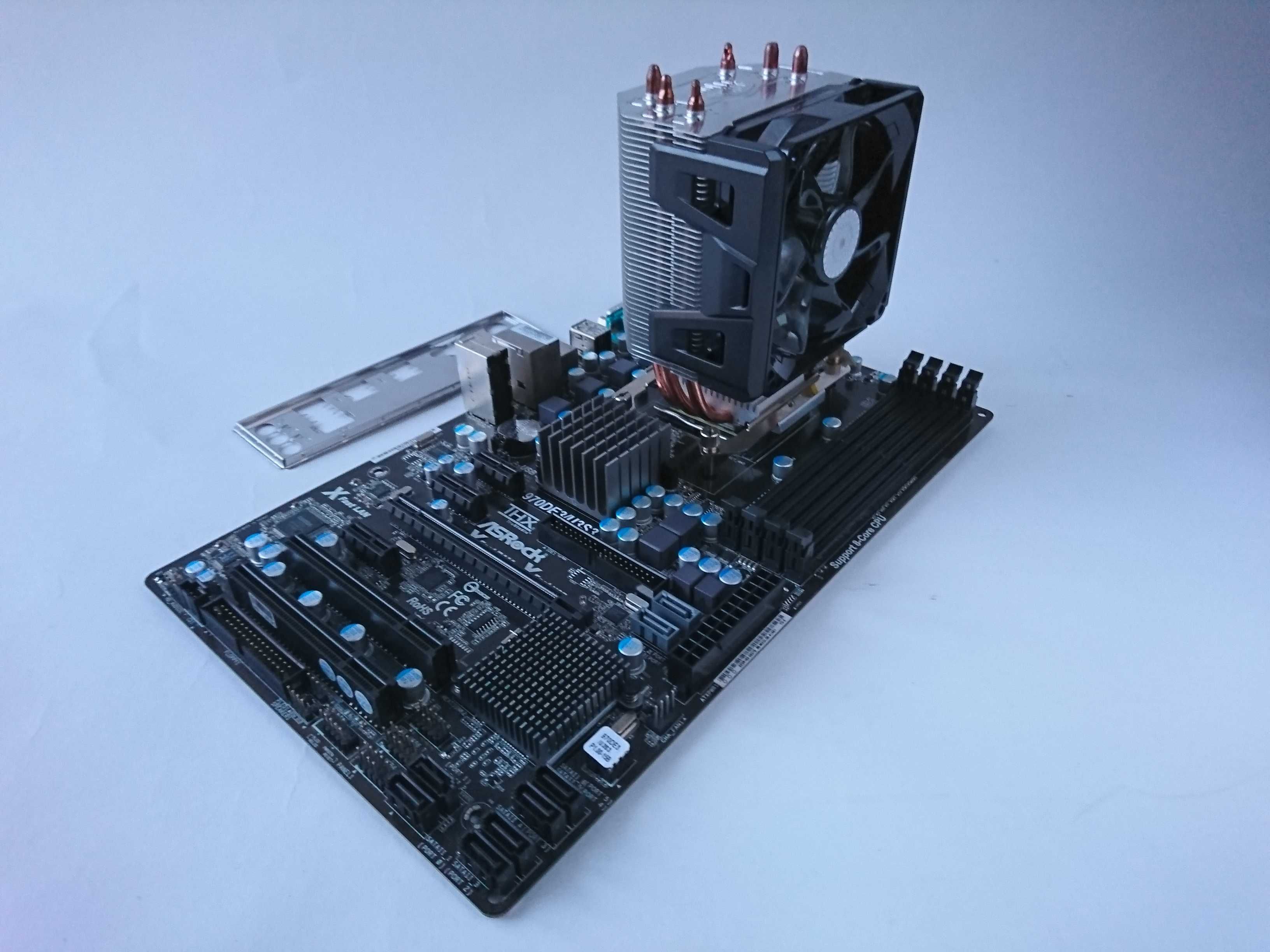 Комплект ASRock 970DE3/U3S3 + FX-4300(4ядра) + Cooler Master, AM3+