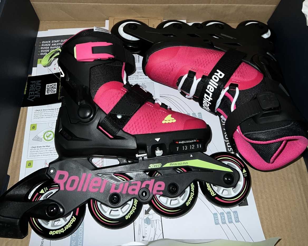 Раздвижные детские ролики Rollerblade Microblade Pink G