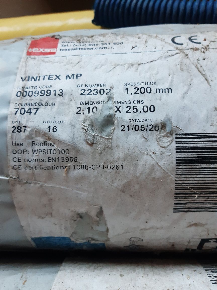 membrana PVC dachowa Texsa Vinitex MP 1,2mm