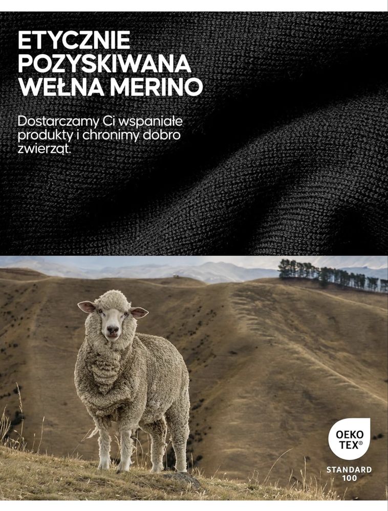Danish Endurance  Bielizna Termoaktywna Merino,meska roz M