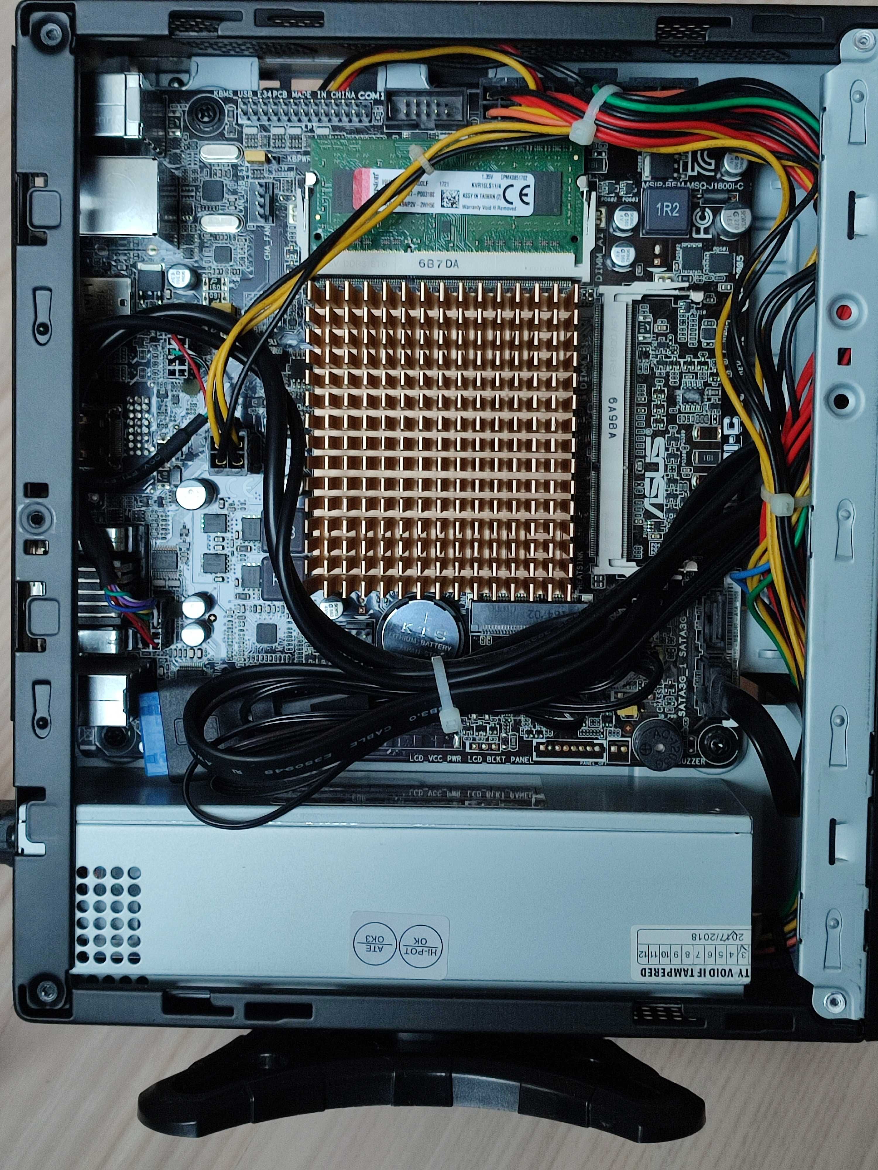 Міні системний блок для ПК (Intel J1800, DDR 4Gb, SSD 120Gb)