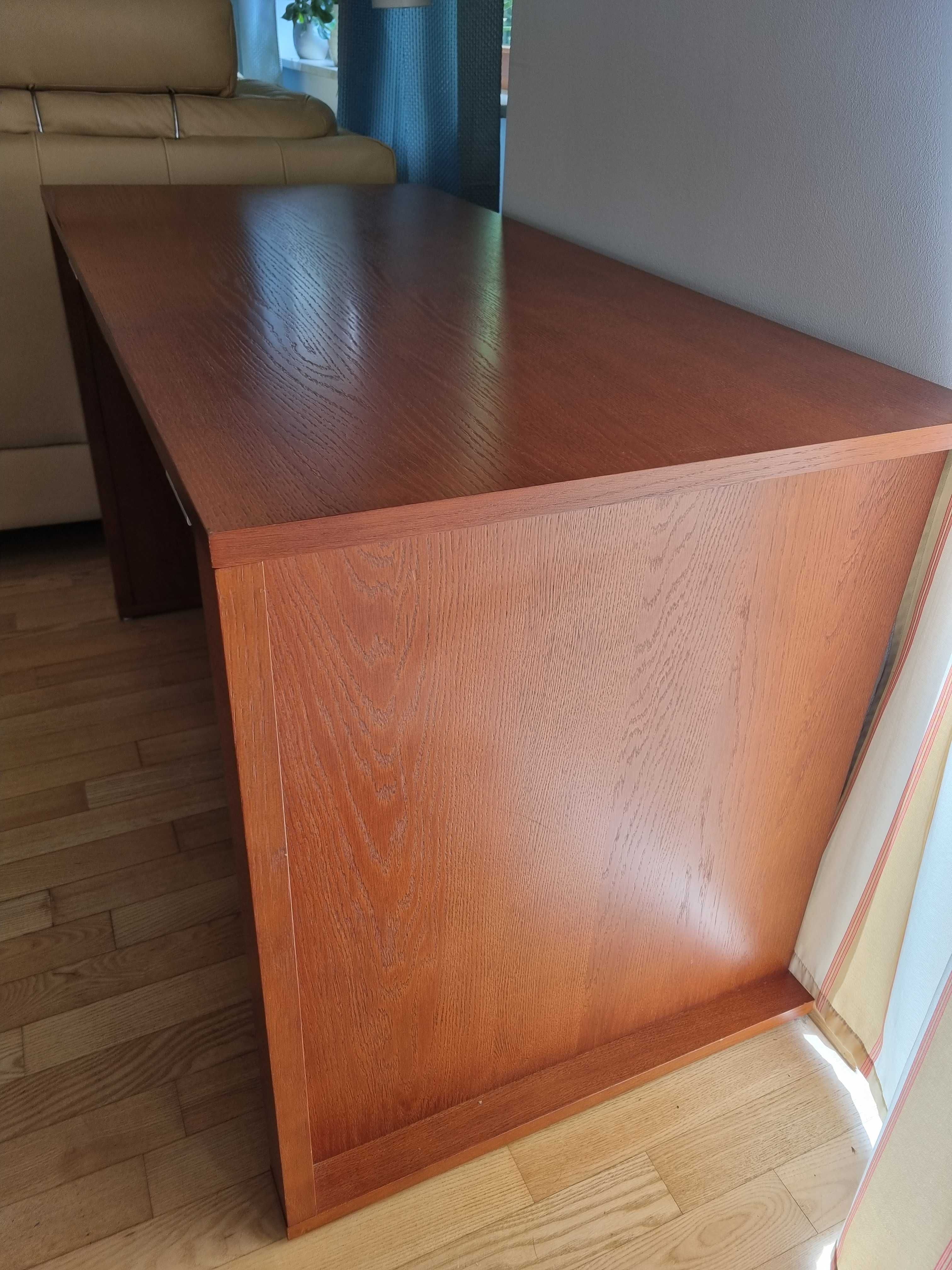 Nowoczesne drewniane biurko dębowe