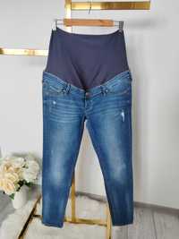 Spodnie ciążowe H&M mama skinny high rib plus size 44