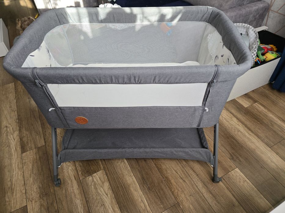Łóżeczko, dostawka Lionelo 3w1 Gray stan idealny