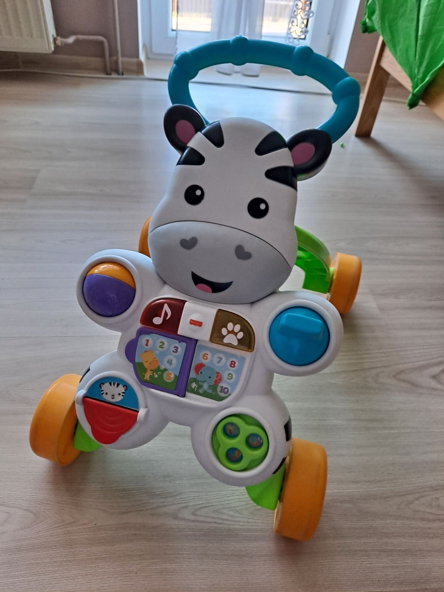 Pchacz, jeździk, chodzik Fisher price zebra