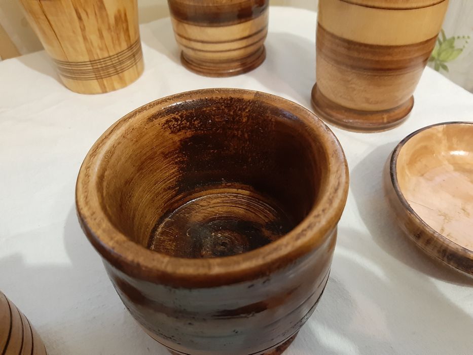 Вироби з дерева, ваза, сахарниця