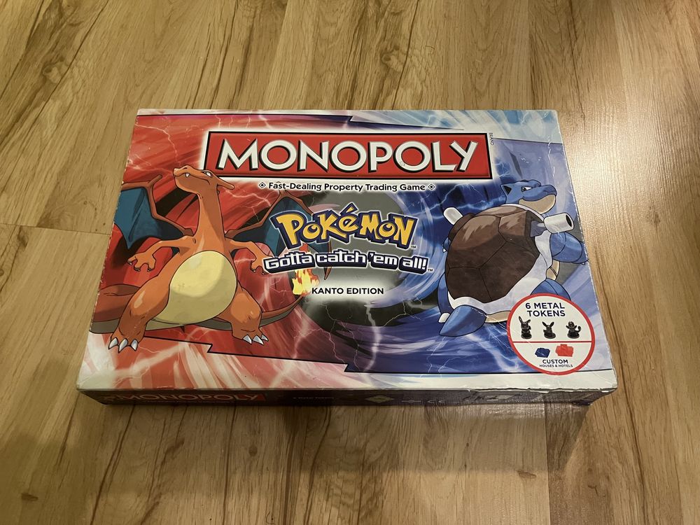 Monopoly Pokémon Kanto Edition gra planszowa edycja kolekcjonerska