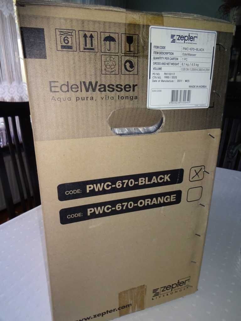 Filtr Do Wody Edel Wasser PCW-670 Czarny - Zepter