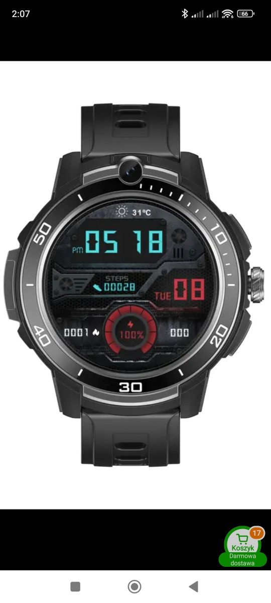 Luksusowy NOWY Smartwatch. SIM, 4G, Bluetooth, WiFi